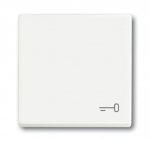 Клавиша одинарная перекидная символ «ключ/дверь» пластик белый матовая ABB Накладки Future/Axcent/Carat/ДИНАСТИЯ