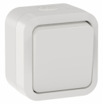 TORS Переключатель однокл. 10А IP55 TS301 белый IEK