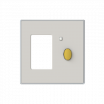 Центральная плата (накладка) для выкл-ля/кнопки пластик матовая IP20 ABB