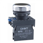 Кнопка упр. NP8-10BN/2 без подсветки, самовозв., черная, 1НО, IP65 (R)
