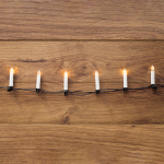 Гирлянда светодиодная Свечи 20м, темно-зеленый ПВХ, 100 LED ТЕПЛЫЙ БЕЛЫЙ, не соединяется NEON-NIGHT