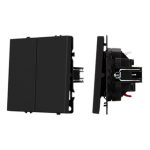 ARL NOBE Выключатель проходной 2 кл софт-тач черный оникс SWT-MKP2-SFPL-BK (250V, 10A) (Arlight, -) ARL NOBE Выключатель проходной 2 кл софт-тач черный оникс SWT-MKP2-SFPL-BK (250V, 10A) (Arlight, -)