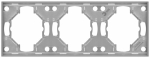 Рамка для розеток и выключателей ЭРА Arktik 16-5003-03 на 3 поста алюминий Рамка для розеток и выключателей ЭРА Arktik 16-5003-03 на 3 поста алюминий