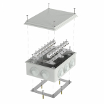 Коробка огнестойкая для о/п 40-0320-FR2.5-28 Е15-Е120 RAL7035 200х150х75 (5 шт/кор) Промрукав