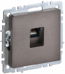Розетка 1гн комп RJ45 с/у темная бронза кат.6 механизм РК11-БрТБ BRITE IEK (10/100)