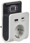 Адаптер Т-03/01 1 место 2P+PE 16А 2хUSB A+C 20Вт бел. IEK