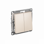 Выключатель 2кл кнопочный с/у бежевый AtlasDesign Systeme Electric (1/5)