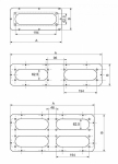 Фланцевая панель Резьбовой кабельный ввод (сальник) сталь 345x130 Schneider Electric _