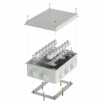 Коробка огнестойкая для о/п 40-0320-FR6.0-28 Е15-Е120 RAL7035 200х150х75 (5 шт/кор) Промрукав