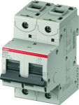 Автоматический выключатель (автомат) 2-полюсный (2P) 10А хар. D 15кА ABB S800