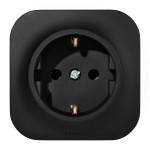 Розетка 1гн с З/К о/у чёрный матовый 16А IP20 Quteo Legrand (1/20) Розетка 1гн с З/К о/у чёрный матовый 16А IP20 Quteo Legrand (1/20)