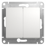 Выключатель 2кл прох с/у белый механизм Glossa Systeme Electric (1/20) Выключатель 2кл прох с/у белый механизм Glossa Systeme Electric (1/20)