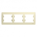 Рамка 3гн крем Glossa Systeme Electric  (1/15/90)