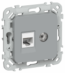 FLITE Роз. 2-я RJ45/TV кат.6 UTP РКТВ6-2-0-ФлС сер. IEK FLITE Роз. 2-я RJ45/TV кат.6 UTP РКТВ6-2-0-ФлС сер. IEK