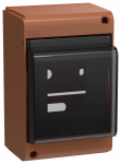 UNION Mini Корпус пластик. КМПн-4 IP30 дуб IEK
