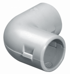 Угол соединительный разъемный для труб d25 серый (50/600 шт) PLEXUP Угол соединительный разъемный для труб d25 серый (50/600 шт) PLEXUP