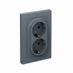Розетка 2гн с З/К с/у грифель в сборе 16А AtlasDesign Systeme Electric (1/10) Розетка 2гн с З/К с/у грифель в сборе 16А AtlasDesign Systeme Electric (1/10)