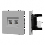 ARL NOBE Розетка телефонная двойная софт-тач никель SCT-MTL2-SFPL-IS (2хRJ-11, 4C) (Arlight, -) ARL NOBE Розетка телефонная двойная софт-тач никель SCT-MTL2-SFPL-IS (2хRJ-11, 4C) (Arlight, -)