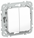 Выключатель 2кл прох с/у белый механизм ВС62-1-0-ФлБ FLITE IEK (1/100)