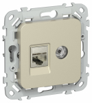 FLITE Роз. 2-я RJ45/TV кат.6 STP РКТВ6-2-1-ФлШ шам. IEK FLITE Роз. 2-я RJ45/TV кат.6 STP РКТВ6-2-1-ФлШ шам. IEK