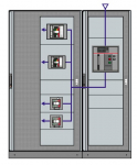 Монтажный аксессуар распределительного шкафа 140x45x100 ABB TUR шкафы