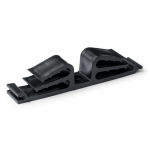 Держатель круглого кабеля двусторонний на 12 мест черный (25шт/уп) Промрукав Держатель круглого кабеля двусторонний на 12 мест черный (25шт/уп) Промрукав