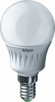 Лампа светодиод 5Вт шар Е14 6500К 425Лм матовая NLL-P-G45-5-230-6.5K-E14 Navigator (10/100)