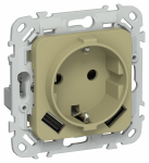 FLITE Роз.с з/к/ш 16А USB AA 3,1А б/к РСЮша11-1-ФлО ол. IEK