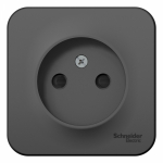 Розетка 1гн без З/К шторки о/у антрацит изол.пласт. 16А IP20 Blanca Schneider Electric