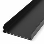 Лоток неперфорированный Стандарт 400х100х3000 (1,0 мм) RAL 9005 (6 м/уп) Промрукав