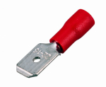 Разъем РПИ-П 1,5-(6,3) красный штекер 6,3 мм 0,5-1,5 мм2 REXANT (100/100/24000)