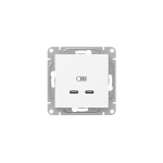 Механизм розетки USB-C - 2шт, белый Эпика EKF