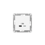 Механизм розетки USB-С, быстрая, белый Эпика EKF