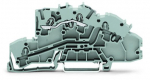 Многоуровневые клеммы для монтажа 4 mm L: Push-in CAGE CLAMP® 2,50 mm серые TOPJOB® S 2003-7650