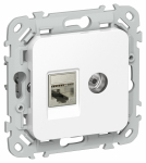 FLITE Роз. 2-я RJ45/TV кат.6 STP РКТВ6-2-1-ФлБ бел. IEK FLITE Роз. 2-я RJ45/TV кат.6 STP РКТВ6-2-1-ФлБ бел. IEK