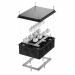 Коробка огнестойкая для о/п 40-0320-FR10.0-28 Е15-Е120 RAL9005 200х150х75 (5 шт/кор) Промрукав