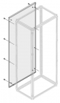 Панель шкафа задняя 800x2000 сталь серый ABB