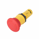 Кнопка аварийного останова SB7 моноблочная 22мм красная, Ø40, повернуть для возвр, пластик, 1НЗ, IP6