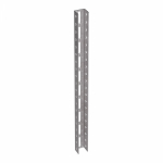 U-профиль 1200x45x30 сталь светло-серый перфорация: с 3-х сторон ПРОМРУКАВ