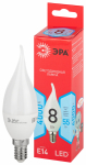 Лампочка светодиодная ЭРА RED LINE LED BXS-8W-840-E14 R E14 / E14 8 Вт свеча на ветру нейтральный белый свет Лампочка светодиодная ЭРА RED LINE LED BXS-8W-840-E14 R E14 / E14 8 Вт свеча на ветру нейтральный белый свет