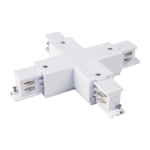 TRC-1-3-X-WH / Коннектор X-образный для трехфазного шинопровода (белый)