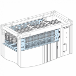 Разделительная перегородка шкафа 650x400 сталь естественный цвет Schneider Electric Prisma P