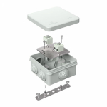 Коробка огнестойкая для о/п 40-0210-FR2.5-4 Е15-Е120 RAL7035 80х80х40 (44 шт/кор) Промрукав