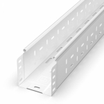 Лоток перфорированный Стандарт 100х100х3000 (0,7 мм) RAL 9003 (6 м/уп) Промрукав Лоток перфорированный Стандарт 100х100х3000 (0,7 мм) RAL 9003 (6 м/уп) Промрукав