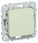 FLITE Выключ. 1-кл. кноп. прох. 10А ВС61-2-0-ФлП пан. IEK