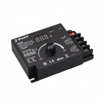INTELLIGENT ARLIGHT Диммер SMART-PWM-101-83-DIM-SUF Black (12-48V, 1x20A, Rotary, 2.4G) (IARL, IP20 Металл, 5 лет) INTELLIGENT ARLIGHT Диммер SMART-PWM-101-83-DIM-SUF Black (12-48V, 1x20A, Rotary, 2.4G) (IARL, IP20 Металл, 5 лет)