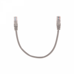 Шнур коммутационный патч-корд U/UTP, CAT 5e, RJ45-RJ45, 26AWG, PVC, серый, 0,15м REXANT