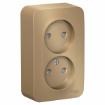 Розетка 2гн без З/К шторки о/у титан изол.пласт. 16А IP20 Blanca Schneider Electric (1/10)