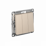 Выключатель 3кл с/у песочный AtlasDesign Systeme Electric (1/20)