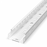 Лоток перфорированный Стандарт 100х50х3000 (0,7 мм) RAL 9003 (24 м/уп) Промрукав Лоток перфорированный Стандарт 100х50х3000 (0,7 мм) RAL 9003 (24 м/уп) Промрукав